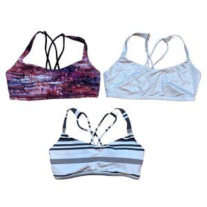 Lululemon Free to Be Sports Bra Lot of 3 Size 8
